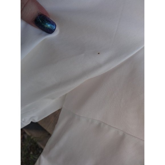 Ted Baker London Frolta 5 Cream Broderie TDF Lace Sleeves Cotton Washable AS IS - Picture 7 of 12